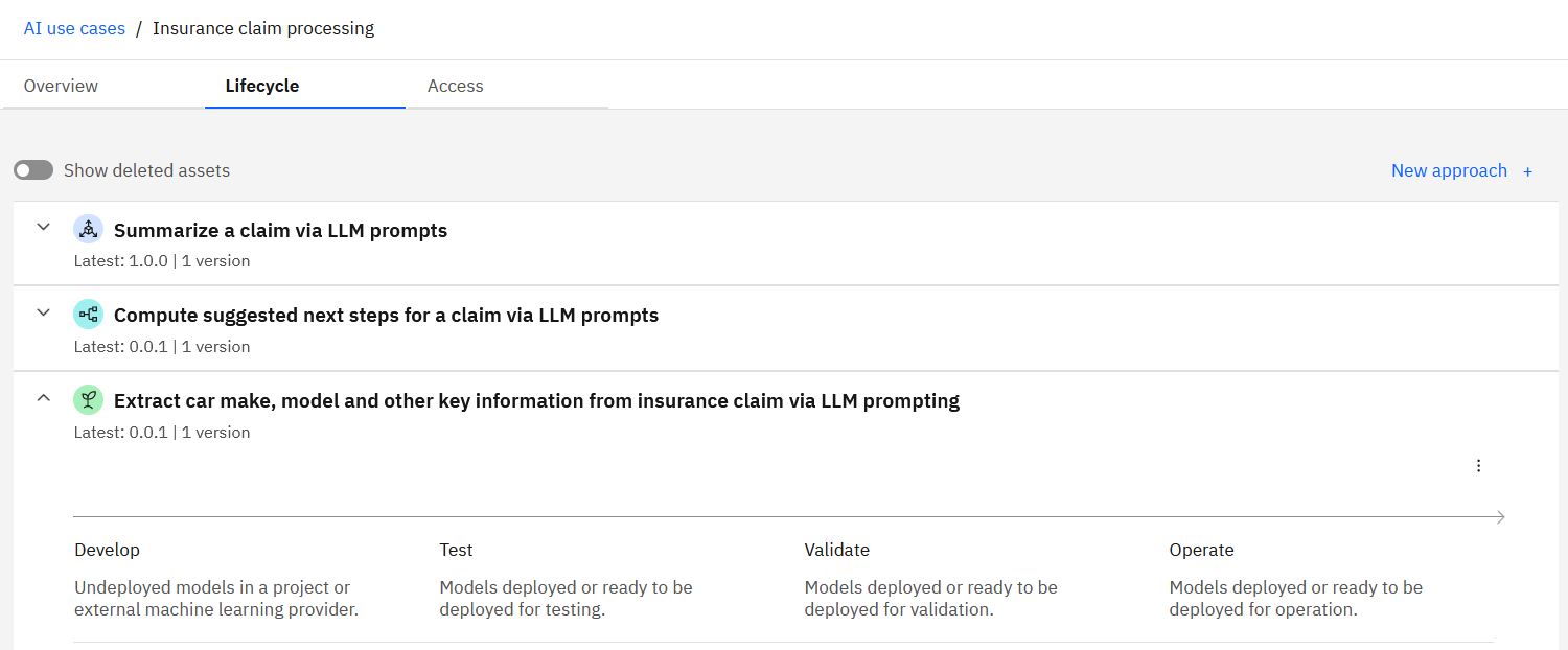 Multiple approaches for an insurance claim use case