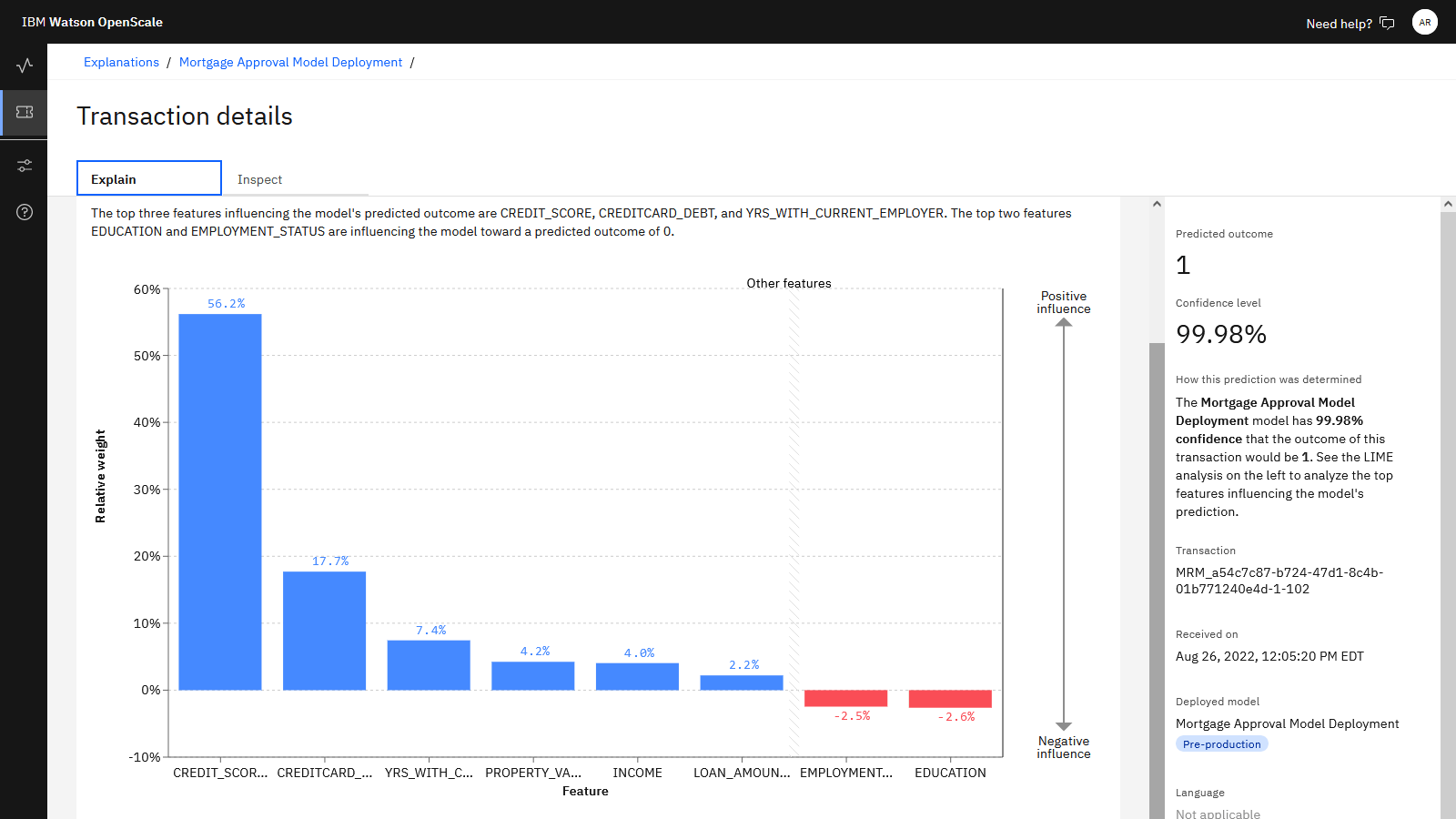 Explainability