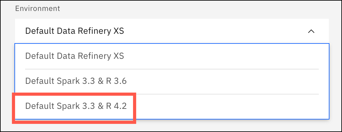 Spark 3.3 & R 3.6 selection